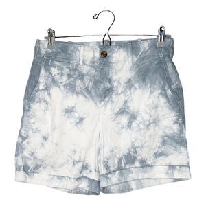 GAP High Rise Tie Dye Cuffed Shorts 